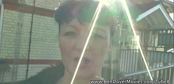  English milf gags on ben Dovers Cock